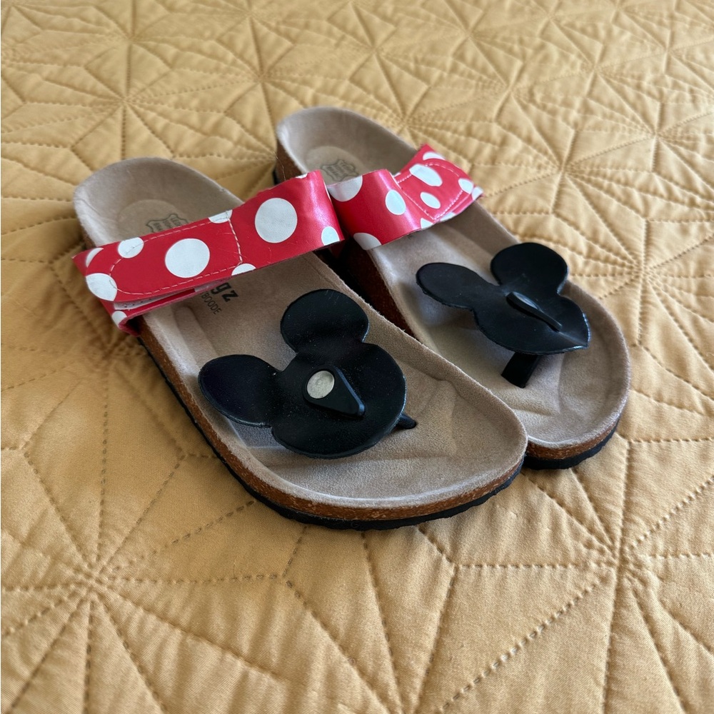 Red Mickey Mouse Sandals